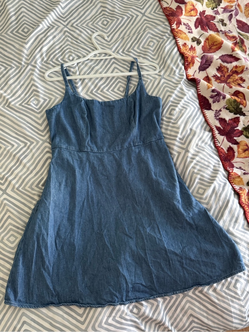 Old Navy Blue Denim Tank Dress - Spaghetti Strap A-Line
